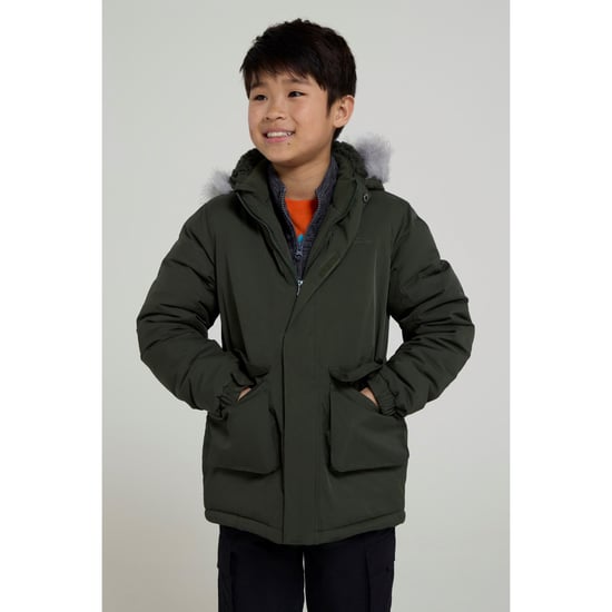 Mountain Warehouse Childrens/Kids Ranger Logo Water Resistant Jacket (Green) - Image 1