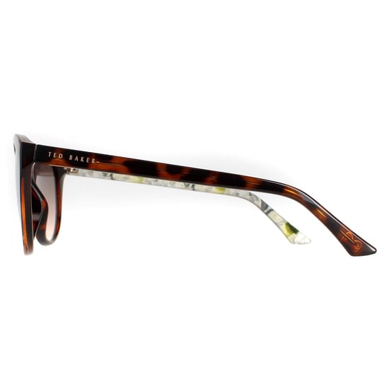 Ted Baker Cat Eye Womens Tortoise Flower Brown Gradient TB1583 Lisbet Sunglasses