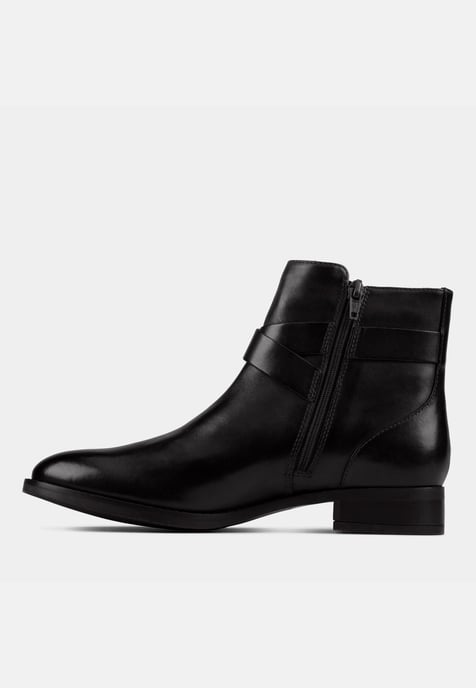 Hamble Buckle Black Leather Botas - Image 4