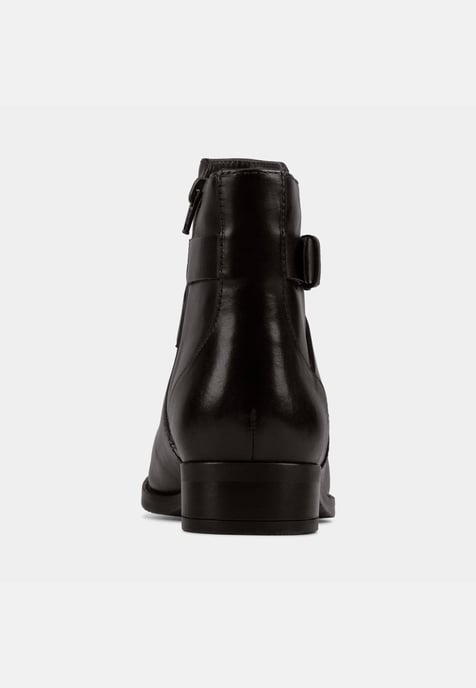 Hamble Buckle Black Leather Botas - Image 5