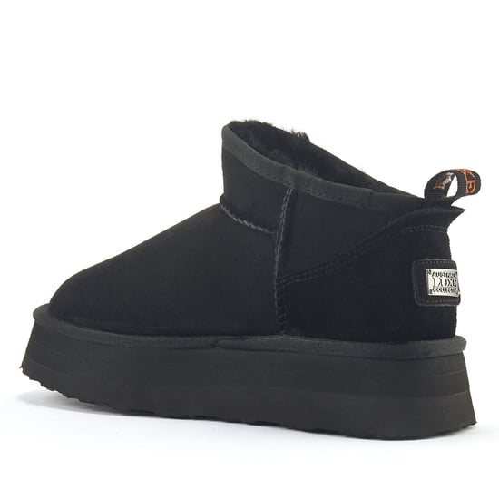 Cosy Ultra Short Platfoam Black Boots