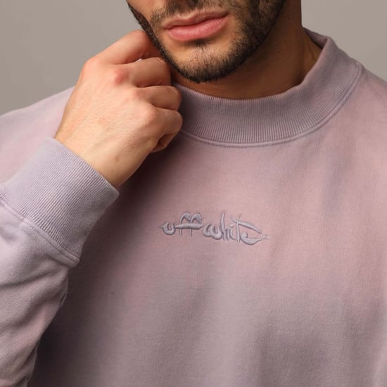 Sudadera de cuello redondo Soli Color LAUNDRY en violeta - Image 3