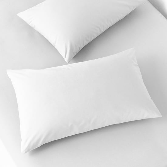 Funda de Almohada de 200 hilos Par Blanca - Image 1
