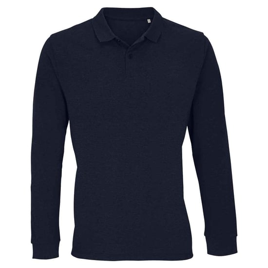 SOLS Unisex Adult Planet Long-Sleeved Polo Shirt (French Navy) - Image 1