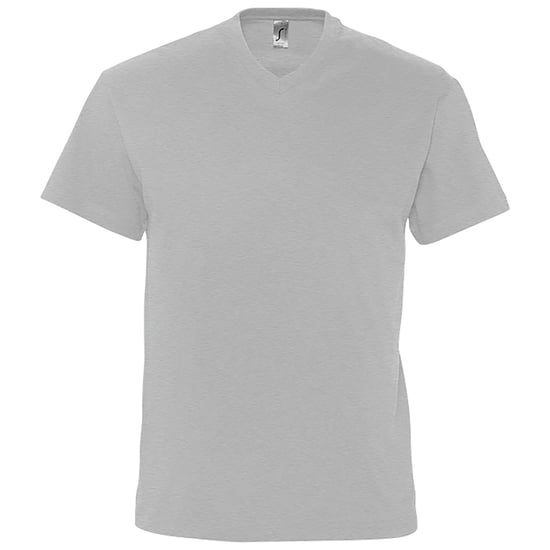 SOLS Mens Victory V Neck Short Sleeve T-Shirt (Grey Marl) - Image 1
