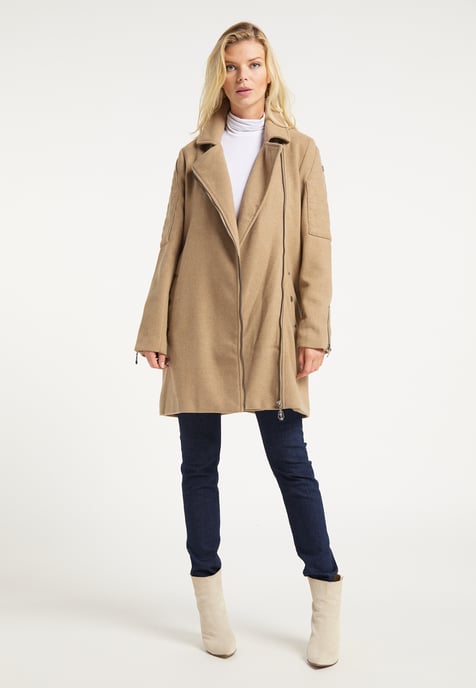 Dreimaster Coat women beige melange - Image 2