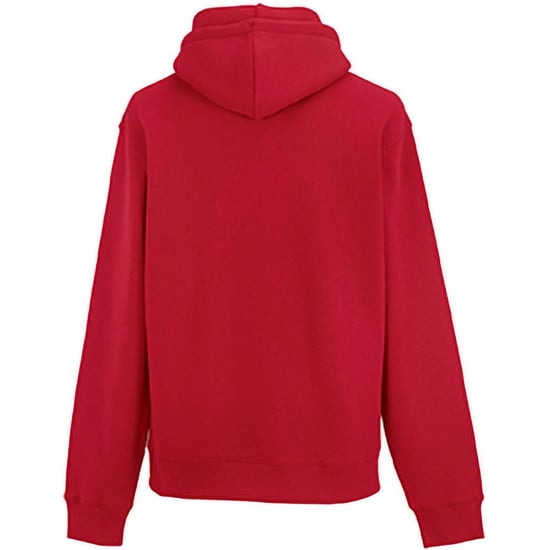 Russell Mens Authentic Hooded Sweatshirt / Hoodie (Classic Red) - Image 2