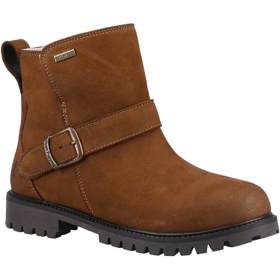 Hush Puppies Wakely Leather Women's Tan Boots - Image 1