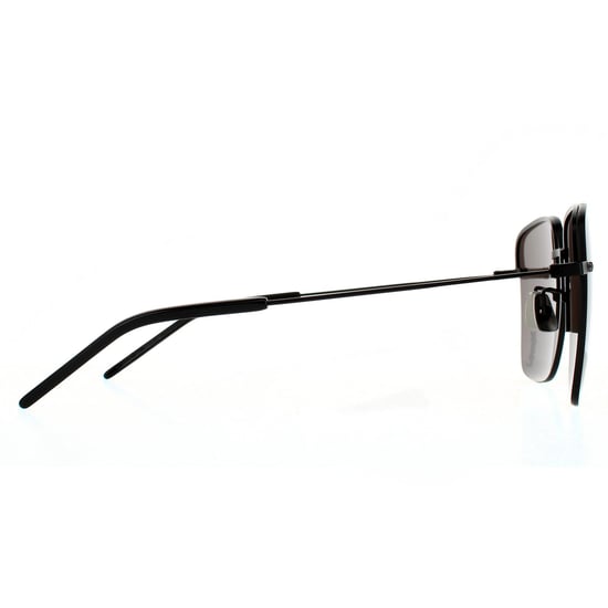 Gafas de sol cuadradas para mujer Saint Laurent en negro y gris - Image 4