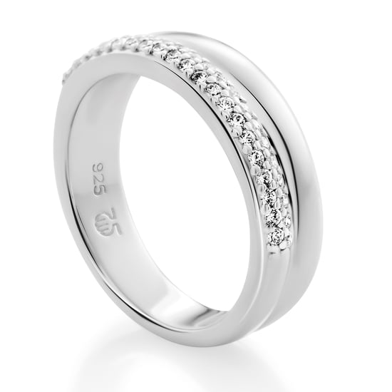 Orphelia 'Emily' Women's 925 Sterling Silver Ring - Silver ZR-7581 - Image 2