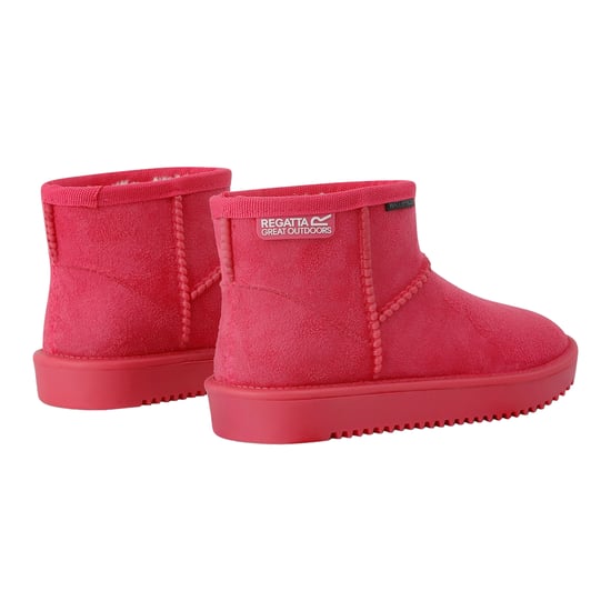 Regatta Childrens/Kids Risely Faux Fur Lined Waterproof Snow Boots (Pink Potion)
