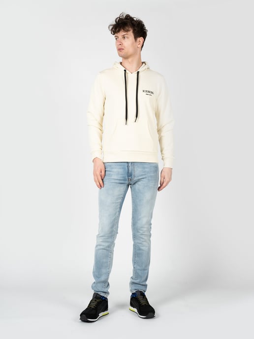 Iceberg Sudadera Hoodie del hombre beige - Image 2