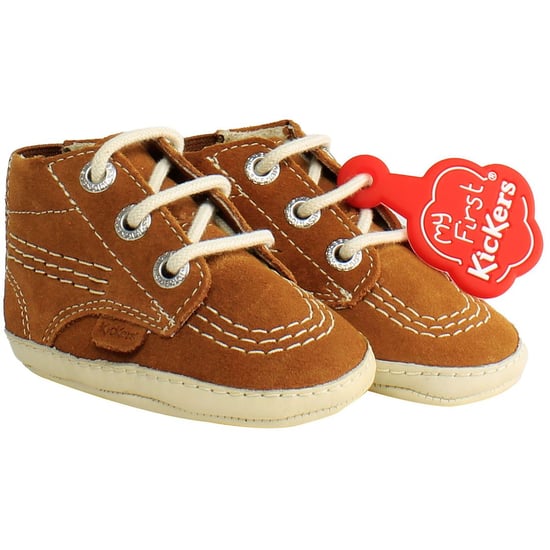 Kickers Hi Crib zapatos marrones para niños - Image 1