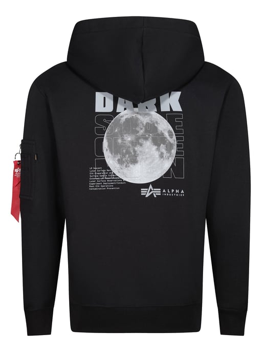 Sudadera con capucha reflectante negra Dark Side de Alpha Industries - Image 2