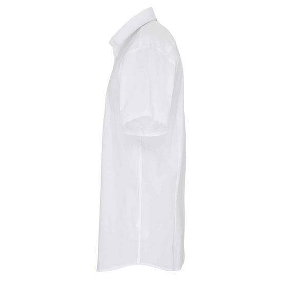 Premier Mens Stretch Fit Poplin Short Sleeve Shirt (White) - Image 2
