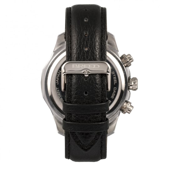Breed Lacroix Chronograph Leather-Band Watch
