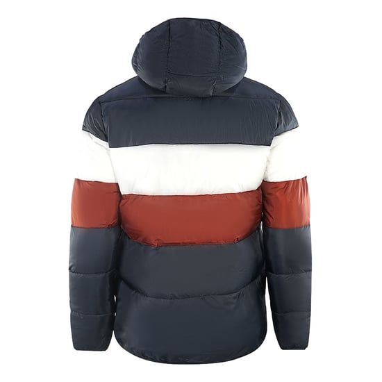 Chaqueta acolchada color block azul marino de Lyle & Scott - Image 2