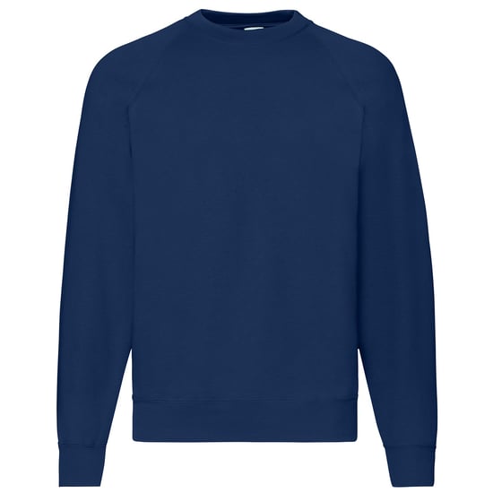 Fruit Of The Loom Mens Classic 80/20 Raglan Sweatshirt (Navy) - Image 1