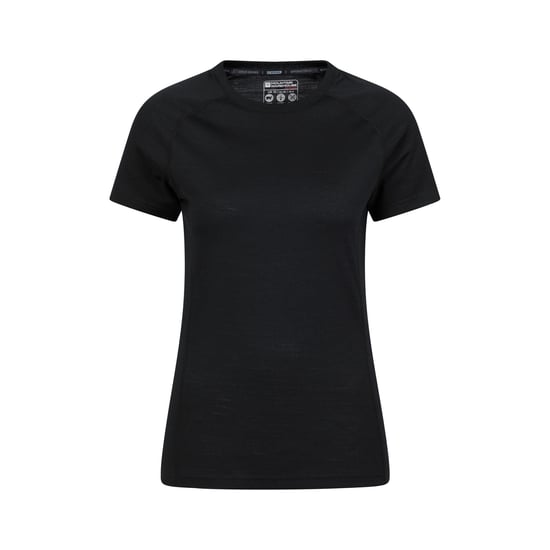 Mountain Warehouse Womens/Ladies Summit Merino Wool Thermal Top (Black) - Image 1