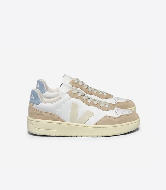 Zapatillas V-90 - Veja - Piel - Extra Blanco - Image 1