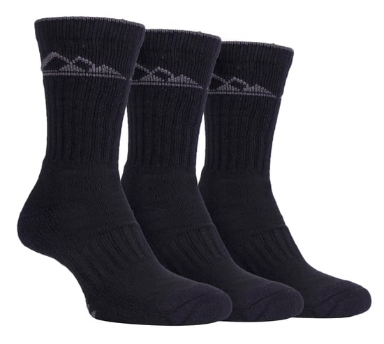 3 Pares Calcetines de Algodón para Senderismo para Hombre, Transpirables y Acolchados - Image 1