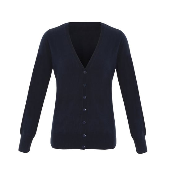 Premier Womens/Ladies Essential Acrylic Cardigan (Navy) - Image 1