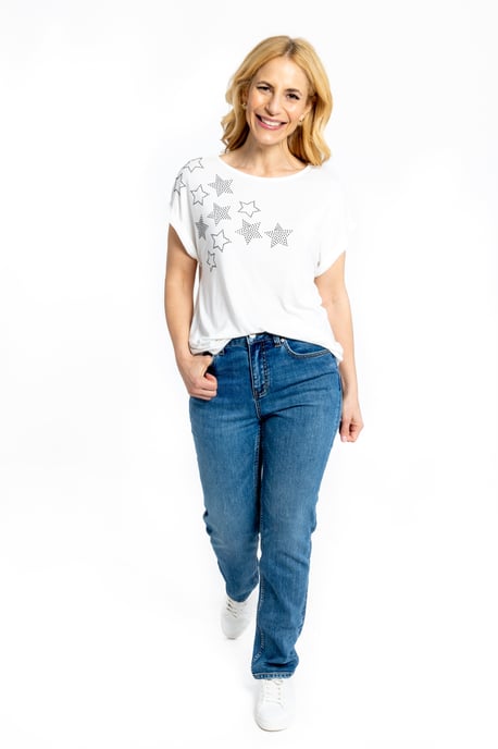 Starburst Short Sleeve T-shirt - Ivory