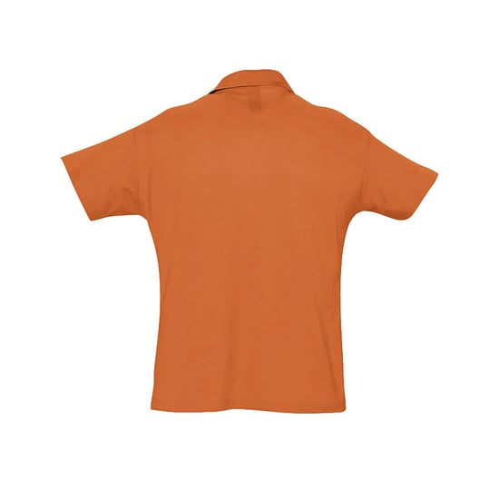 SOLS Mens Summer II Pique Short Sleeve Polo Shirt (Orange) - Image 2