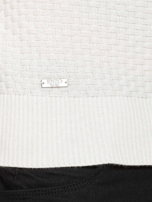 Enzo Milano | Jersey de punto gofre para hombre - Image 3