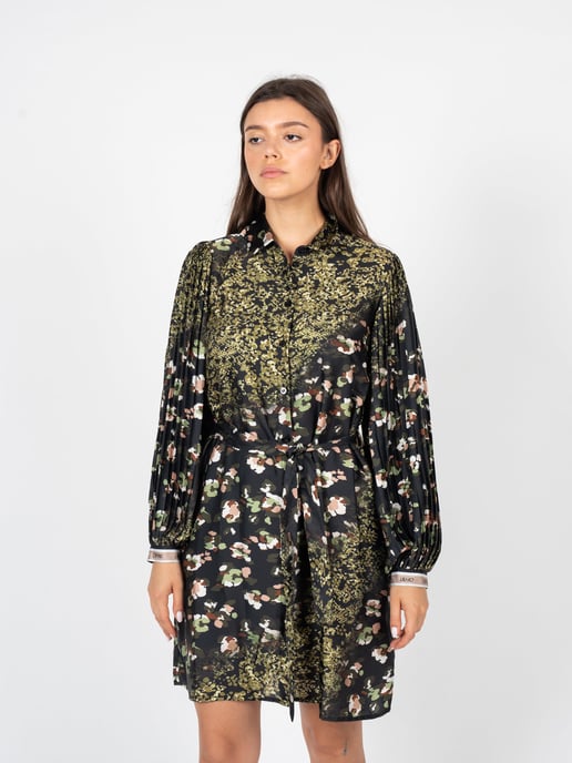 Liu Jo Vestido de mujer negro, verde - Image 3