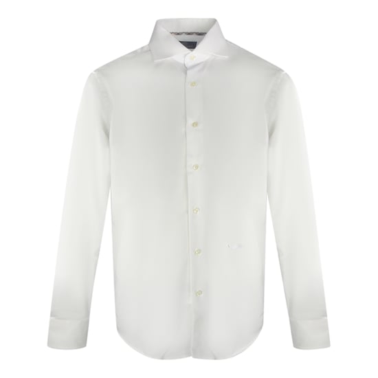 Camisa Aquascutum Lisa Manga Larga Blanca - Image 1