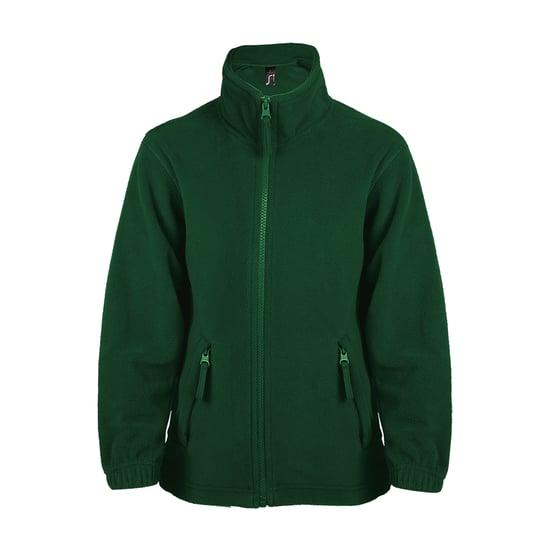 SOLS Childrens/Kids North Zip-Up Fleece Jacket (Forest Green) - Image 1