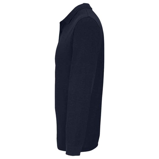 SOLS Unisex Adult Planet Long-Sleeved Polo Shirt (French Navy) - Image 3