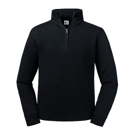 Russell Mens Authentic Quarter Zip Sweatshirt (Black) - Image 1