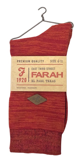Farah - 2 pares de calcetines para hombre 1920 de algodón de lujo de colores brillantes - FNS008RDAP - Image 2