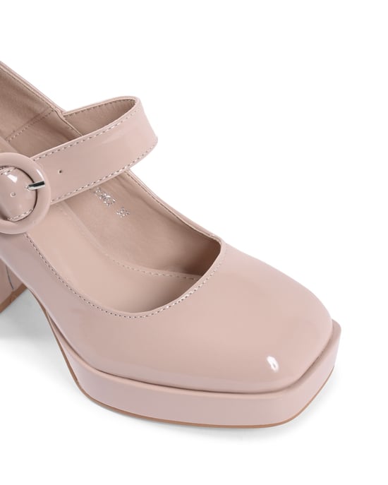 19V69 Italia Womens Mary Jane Pump Nude