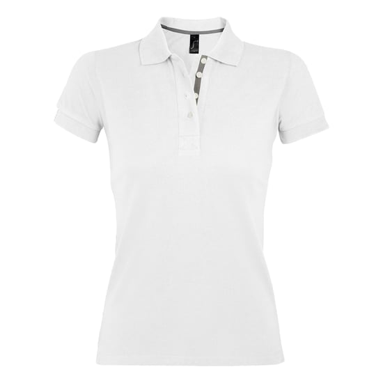 SOLS Womens/Ladies Portland Polo Shirt (White) - Image 1