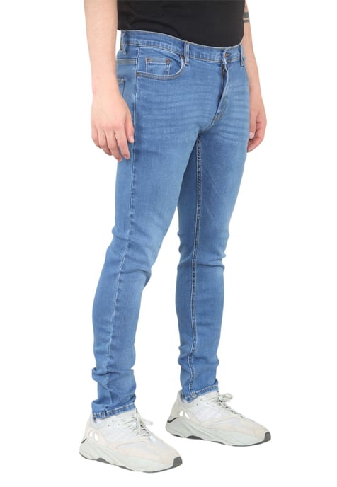 MYT Vaqueros ajustados para hombre Denim elástico en azul medio - Image 2