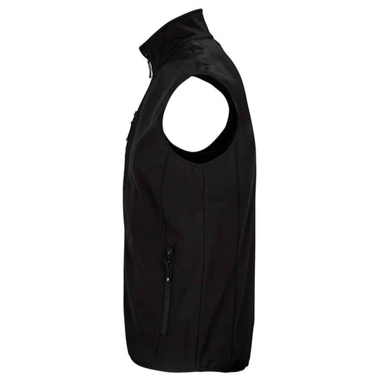 SOLS Mens Falcon Softshell Zipped Body Warmer (Black) - Image 3