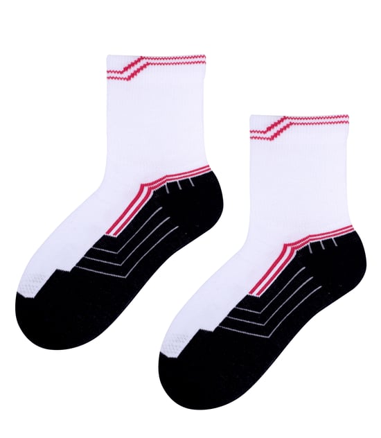 10 Pair Multipack Boys PE Socks | Steven | Breathable Low Cut White Sport Socks for Kids - Style 1