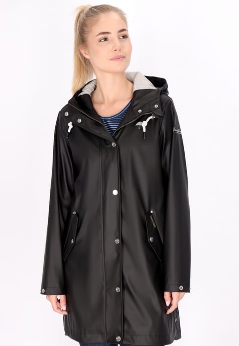 Schmuddelwedda raincoat women black - Image 3