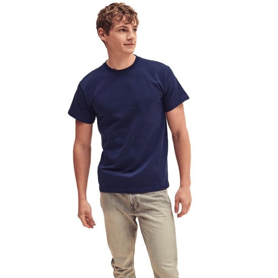 Fruit Of The Loom | Mens Crew Neck Short Sleeve T-Shirt-Navy (5 Pack)