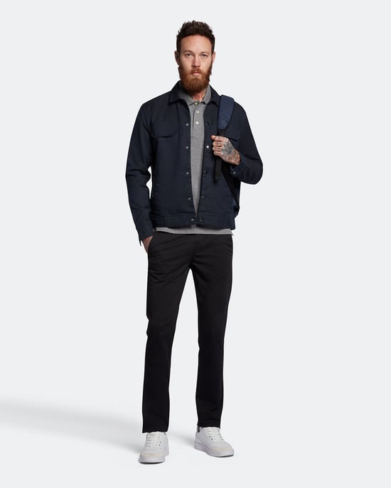 Polo liso gris jaspeado de Lyle & Scott - Image 2