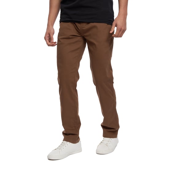 Crosshatch Mens Roysden Chinos (Cinnamon) - Image 3