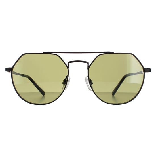 Serengeti Aviator Unisex Matte Black Spirit Green 555nm Shelby