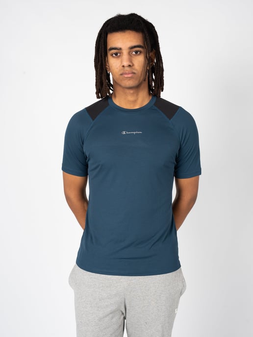 Champion T-Shirt Tech-Tee del hombre negro, azul - Image 3