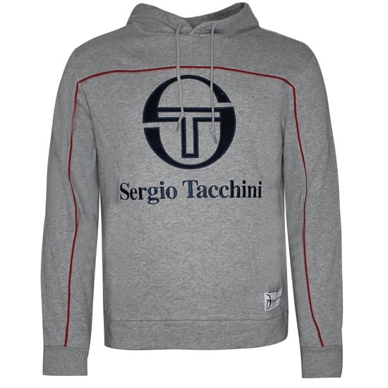 Sergio Tacchini Ground Hoodie Mens Pullover Sweater Grey Jumper 37865 915 X19A