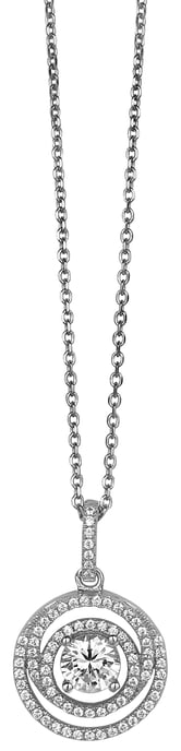 Orphelia Women's 925 Sterling Silver Chain with Pendant - Silver ZH-4841