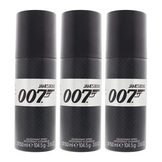 James Bond 007 Deodorant Spray 150ml x 3