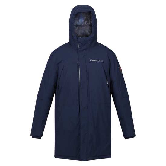 Regatta Mens Christian Lacroix Padded Long Waterproof Jacket (Navy)
